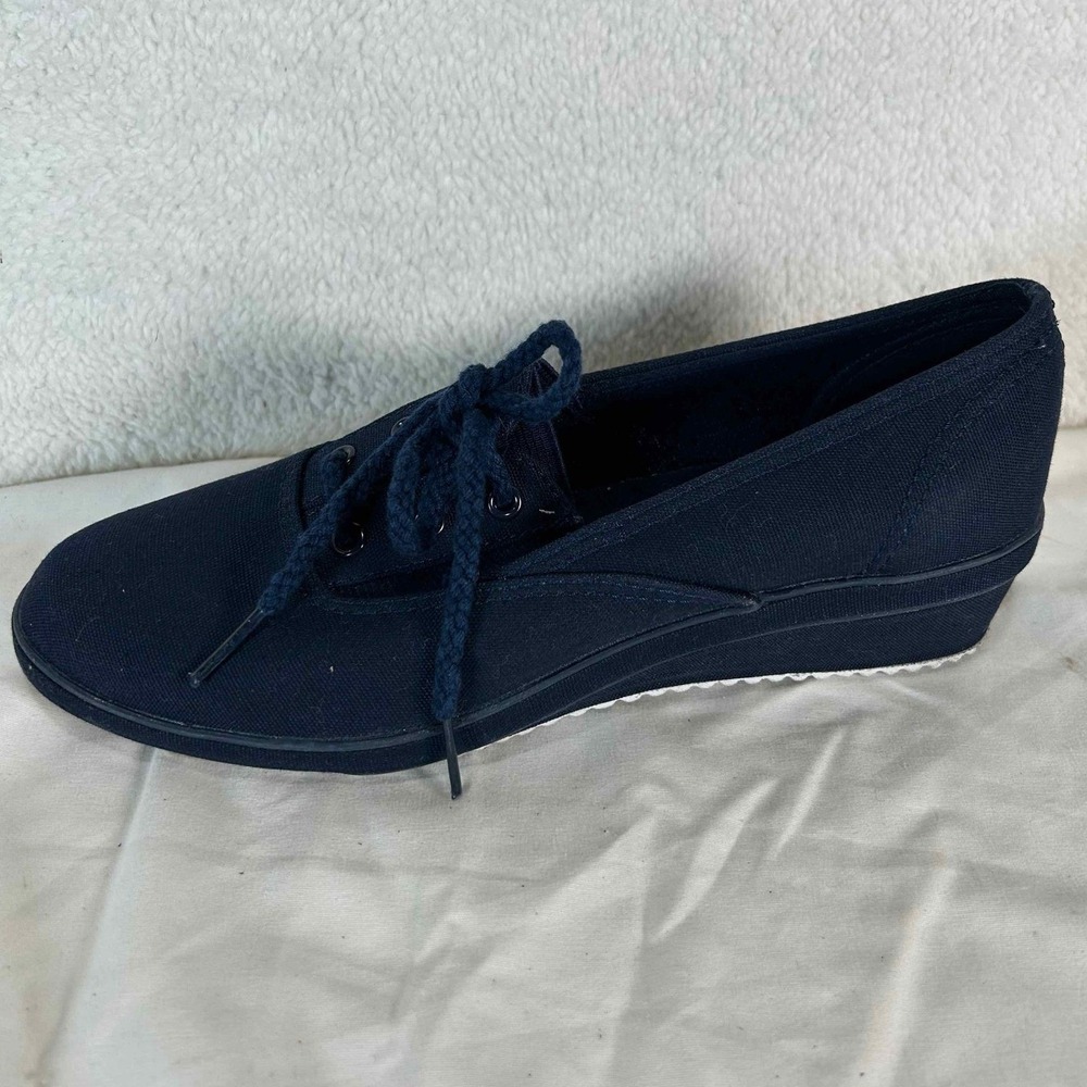 Grasshoppers Canvas Lace Up Sneakers Casual Comfort Shoes Navy Blue Size 7 - Picture 7 of 15